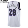 Los Angeles Lakers Rui Hachimura 28 Nike 2022-23 City Edition Valkoinen Lasten Pelipaidat Swingman